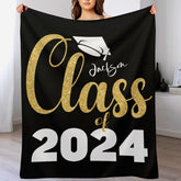 Custom Senior 2024 Graduation Blanket - Best Graduation Gifts